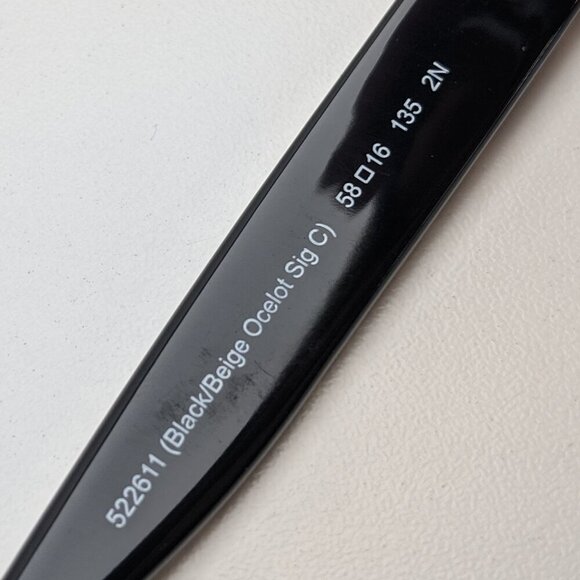 🕶️Frame only! Coach L082 AMBER HC8105-522611 Butterfly Sunglasses / JLE751🕶️ - Picture 6 of 8